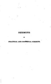 Sixteen sermons on practical and doctrinal subjects by Benjamin Thomas Holcott Cole