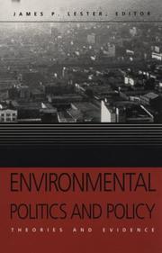 Cover of: Environmental politics and policy