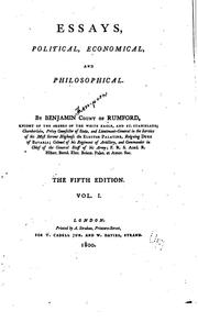 Cover of: Essays, Political, Economical, and Philosophical
