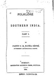 Cover of: Folklore in Southern India