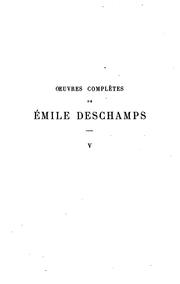 Cover of: Oeuvres Completes De Emile Deschamps