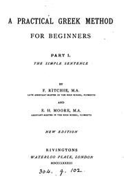 Cover of: An advanced Greek course. [With] Key by Thomas A. Stewart