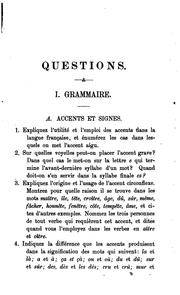 Cover of: Questionnaire français. Questions on French grammar, idiomatic difficulties and military expressions