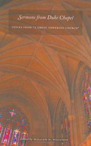 Cover of: Sermons from Duke Chapel |