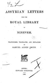 Cover of: Assyrian Letters from the Royal Library at Nineveh