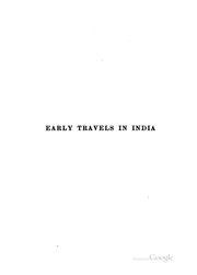Cover of: Early Travels in India, 1583-1619