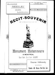 Récit-souvenir de l'inauguration du monument Maisonneuve à Montréal