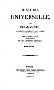 Cover of: HISTOIRE UNIVERSELLE