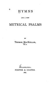 Cover of: Hymns and a Few Metrical Psalms