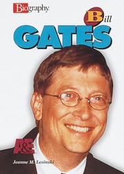 Cover of: Bill Gates (Biography (a & E)) by Jeanne M. Lesinski