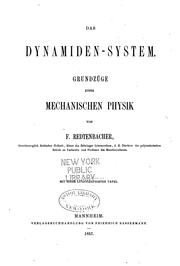 Cover of: Das Dynamiden-system, Grundzüge einer mechanischen Physik