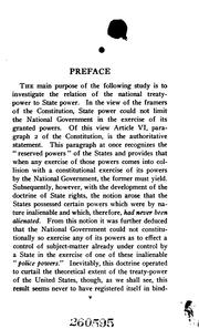 Cover of: National Supremacy: Treaty Power Vs. State Power