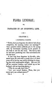 Cover of: Flora Lyndsay; Or, Passages in an Eventful Life ...