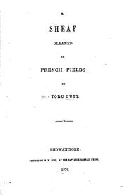 Cover of: A Sheaf Gleaned in French Fields