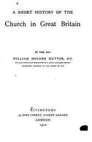 Cover of: A Short History of the Church in Great Britain