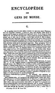Cover of: Encyclopédie des gens du monde: répertoire universel des sciences, des lettres et des arts; avec ...