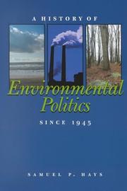 Cover of: A History of Environmental Politics Since 1945 (History)