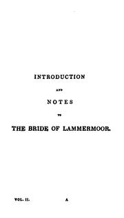 Cover of: Introductions, and Notes and Illustrations: to the novels, tales, and romances, of the author of Waverley