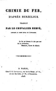 Cover of: Chimie du fer by Jöns Jacob Berzelius