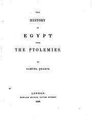 Cover of: The History of Egypt Under the Ptolemies