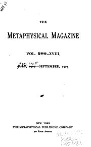 Cover of: The Metaphysical Magazine
