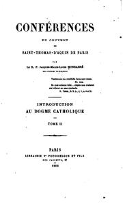 Cover of: Conférences du couvent de Saint-Thomas-d'Aquin de Paris