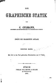 Cover of: Die graphische Statik