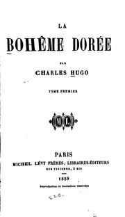 Cover of: La bohême dorée