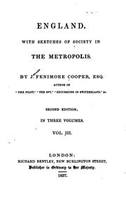 Cover of: England, with sketches of society in the metropolis