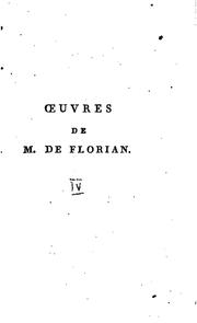Cover of: Oeuvres de M. de Florian by Florian