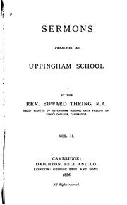 Cover of: Sermons Preached at Uppingham School