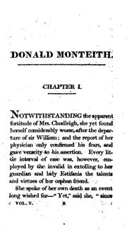 Cover of: Donald Monteith, the handsomest man of the age