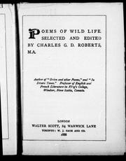 Cover of: Poems of wild life