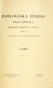 Cover of: Monographie der schwedischen Süsswasser-Ostracoden by Gunnar Alm