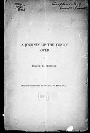 Cover of: A journey up the Yukon River