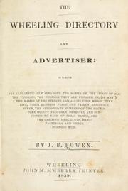 Cover of: The Wheeling directory and advertiser by J.B. Bowen