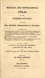 Cover of: A military and topographical atlas of the United States