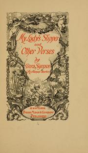 Cover of: My lady's slipper, and other verses