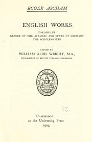 Cover of: English works