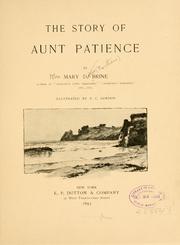 Cover of: The story of Aunt Patience
