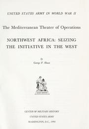 Cover of: Northwest Africa: seizing the initiative in the West