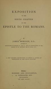 Cover of: Exposition of the ninth chapter of the Epistle to the Romans ...
