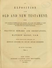 Cover of: An exposition of the Old and New Testament by Matthew Henry