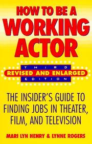 Cover of: How to be a working actor
