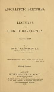 Cover of: Apocalyptic sketches: lectures on the book of Revelation.  1st ser.