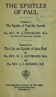 Cover of: The Epistles of Paul: translation of The Epistles of Paul the Apostle.
