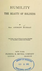Cover of: Humility by Andrew Murray