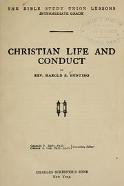 Cover of: Christian life and conduct