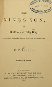 The King's son by Bourne, F. W.