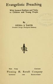 Cover of: Evangelistic preaching by Ozora Stearns Davis